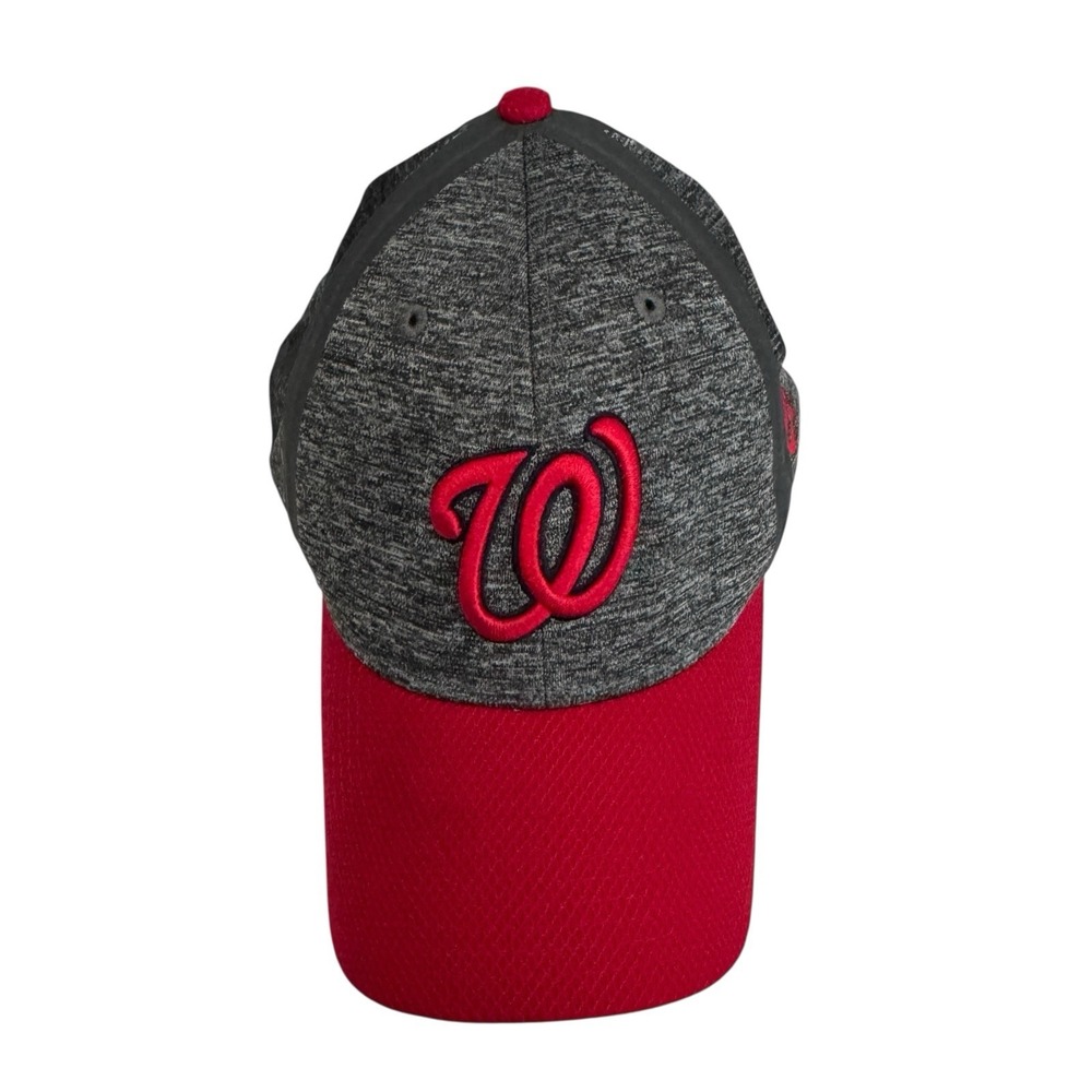 Washington Nationals Hat Cap Medium/Large Gray Stretch New Era MLB Baseball